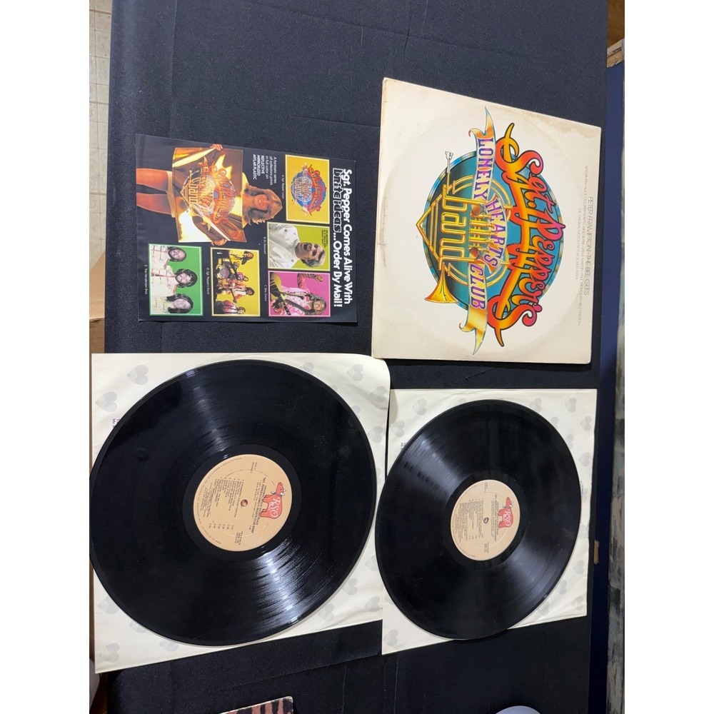 RSO Sgt Peppers Lonely Hearts Club Band Soundtrack 12" Vinyl Black EUC 1978